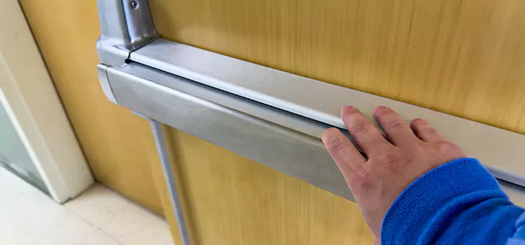 Installing a Push Bar on a Door Homer Glen